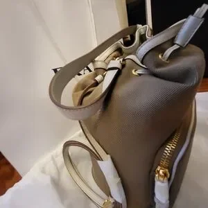 Prada | Bags | Prada Tan Backpack With Structured Design And  display picture 1